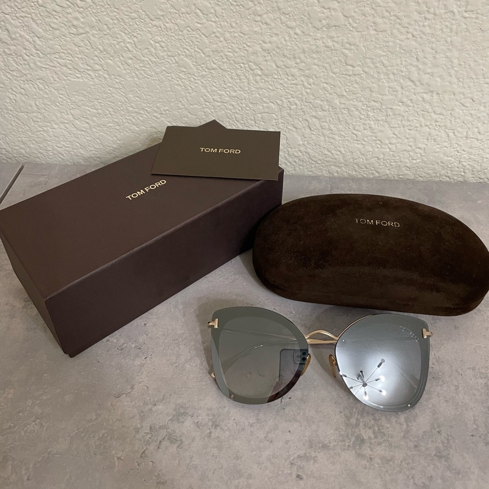 Tom Ford Silver and Gold Sunglasses